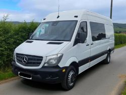 *(ONLY 81K MILEAGE)*2018 MERCEDES-BENZ SPRINTER 516CDI TRW 160BHP LWB CREW>-NO VAT ON HAMMER-<