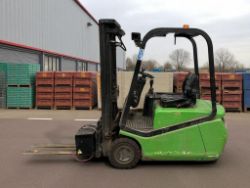 **(INCLUDES CHARGER)**CESAB C3E150 – 3-WHEEL ELECTRIC FORKLIFT
