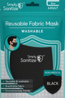 WHOLESALE JOB LOT 20,000 REUSABLE FABRIC FACE MASKS BLACK ADULT WASHABLE NON-MEDICAL BULK PPE