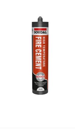125 X SOUDAL HIGH TEMPERATURE FIRE CEMENT 1KG