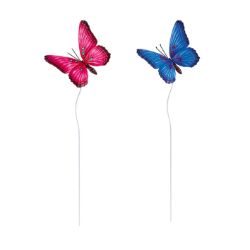 24 PCS GARDEN SUMMER BRANDED STOCK TO CLEAR- GARDEN METAL FLOWER,DECORATED STAKES -