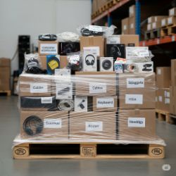 PALLET CONTAINING UNMANIFESTED VARIOUS TECH PARTS- CUSTOMER RETURNS