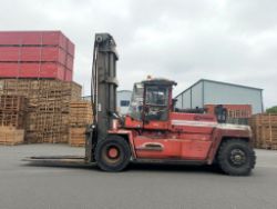 1998 KALMAR DCD160-12 DIESEL FORKLIFT – 16.0 TONNE – STANDARD MAST