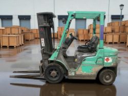 2018 MITSUBISHI FD25NT DIESEL FORKLIFT – 2,500 KG CAPACITY – TRIPLEX MAST