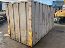 12 X 6 FT SHIPPING CONTAINER WITH SKIP LIFTING HOOKS