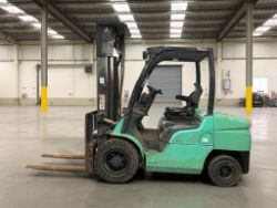 2020 MITSUBISHI FD35NT DIESEL FORKLIFT – 3,500 KG CAPACITY – TRIPLEX MAST