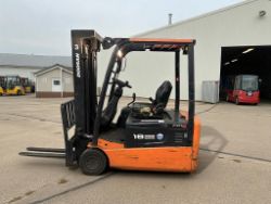 DOOSAN B18T-5 ELECTRIC FORKLIFT (3 WHEELS) **(INCLUDES CHARGER)**