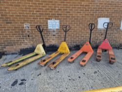 4X PUMP TRUCKS PALLET TRUCKS