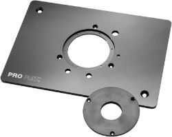 APPROX 172 X ROCKLER ALUMINIUM PRO ROUTER PLATES (BLANK) FOR NON-TRITON ROUTERS, 8-1/4 X 11-3/4