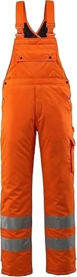 WORKWEAR BRAND NEW MASCOT LECH WINTER BIB & BRACE HI-VIS ORANGE