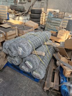 HALF PALLET OF CHAIN LINK FENCING