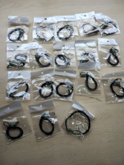 ANENTYRINE -BALL COTTON ADJUSTABLE BRACELETS - NEW IN ORIGINAL PACKAGING - JOBLOT OF 18