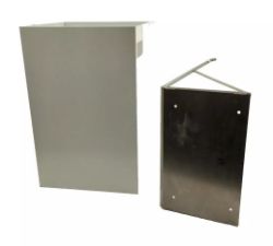 11 X PULL OUT BIN BUILT IN A LINE RECESSED BRUSHED STAINLESS INTEGRATED KITCHEN CABINET450 X 300 MM