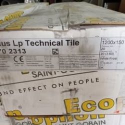 JOBLOT OF 8 BOXES ECOPHON CEILING TILES 1200 X 150 X 20MM 20 PER BOX