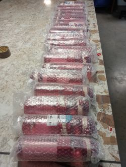 18 X WATER BOTTLES OUTDOOR TRANSPARENT RED SEASEVEN