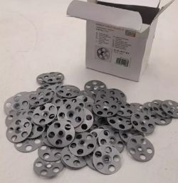 100 BOXES - FIXING WASHERS FOR POLYSTYRENE PANELS 36MM 1 7/16 