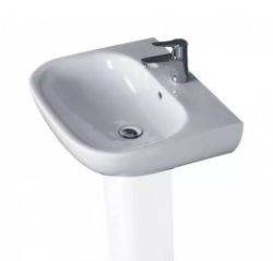 6 X BATHROOM SINK WASH BASIN 550 MM MODERN 1 TAP HOLE ESSENTIAL LILY EC1001 ALTB0001