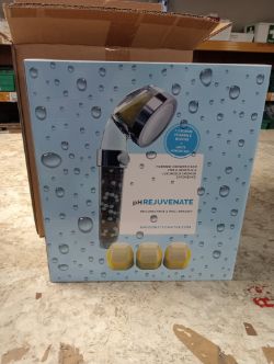 1 BOX FILTERED SHOWER HEAD WITH HOSE PH REJUVENATE SHOWER FILTER 8 UNITS INTOTAL