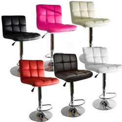 10 X BARSTOOLS FAUX LEATHER PLASTIC METAL BASE BREAKFAST KITCHEN STOOLS RRP £300