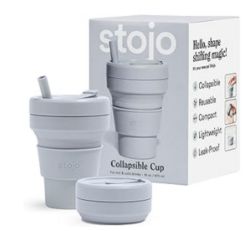 100 X BRAND NEW STOJO COLLAPSIBLE POCKET CUP 355ML CASHMERE