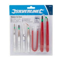 220 X TWEEZER SET 7PCE