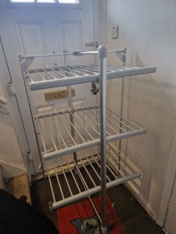 2X HEATED CLOTHES RAILS