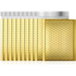 200 GOLD METALLIC BUBBLE MAILER HIGH QUALITY SIZE 150 X 215MM MAILING ENVELOPES SELF SEAL FOIL