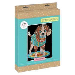 112 X BRAND NEW SEQUIN CRAFT KIT - DOG IN A JUMPER