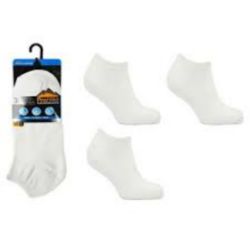 400 X MENS TRAINER SOCKS (3 PAIR PACK) SOLID WHITE