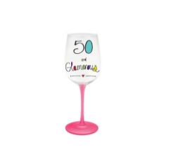 120 X BRAND NEW JUST SAYING GIN GLASS 50TH