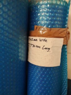 JOBLOT OF 4 LARGE - SWIMMING POOL / HOT TUB COVERS - MIXED SIZES - NEW