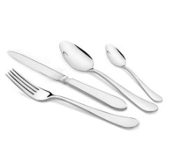 10 X NEW 24 PC CUTLERY SET, MIRROR