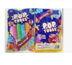 370 XBRAND NEW EXPANDABLE POP TUBES - 4 ASSORTED COLOURS
