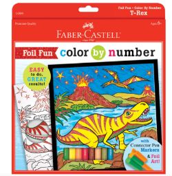 100 X BRAND NEW FABER CASTELL FOIL FUN PAINT BY NUMBER-T REX