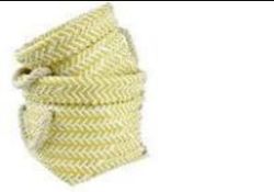 72 X BRAND NEW SET OF 2 PLASTIC PVC BASKETS OCHRE AND WHITE