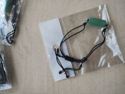 AVENTURINE BARREL COTTON ADJUSTABLE BRACELETS - NEW IN ORIGINAL PACKAGING - JOBLOT OF 17