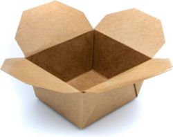 300 LUNCH BOX KRAFT - 150X120X65 - 1150 ML TAKEAWAY FOOD BOXES CARDBOARD KRAFT FOOD CONTAINERS