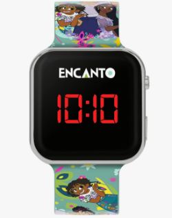 100 X BRAND NEW ENCANTO PRINTED STRAP LED WATCH