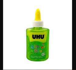 300 X BRAND NEW FABER CASTELL UHU GLITTER GLUE BOTTLE 88ML GREEN