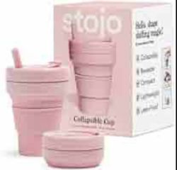 50 X BRAND NEW STOJO COLLAPSIBLE POCKET CUP 355ML CARNATION