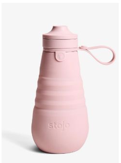 100 X BRAND NEW STOJO COLLAPSIBLE SPORTS BOTTLE 590ML CARNATION