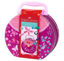 100 X BRAND NEW FABER CASTELL CONNECTOR PEN HANDBAG TIN