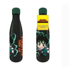 150 X BRAND NEW MY HERO ACADEMIA (CHIBI) METAL DRINKS BOTTLE