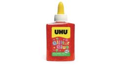 300 X BRAND NEW FABER CASTELL UHU GLITTER GLUE BOTTLE 88ML RED
