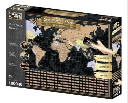 70 BRAND NEW WORLD MAP SCRATCH OFF PUZZLE