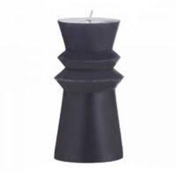 206 X BRAND NEW HESTIA INKY BLUE GEO PILLAR CANDLE 15.5CM