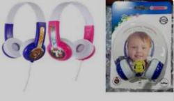 100 X BLUE KIDS VOLUME-LIMITING HEADPHONES