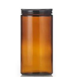 200 X NEW 27.5CM TALL GLASS STORAGE JAR VINTA (TE)