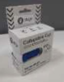 100 X BRAND NEW STOJO COLLAPSIBLE POCKET CUP 355ML BLUE