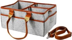 BABY NAPPY CADDY ORGANISER | BROWN STRIP - 300 PCS - PRICE RRP 8.99